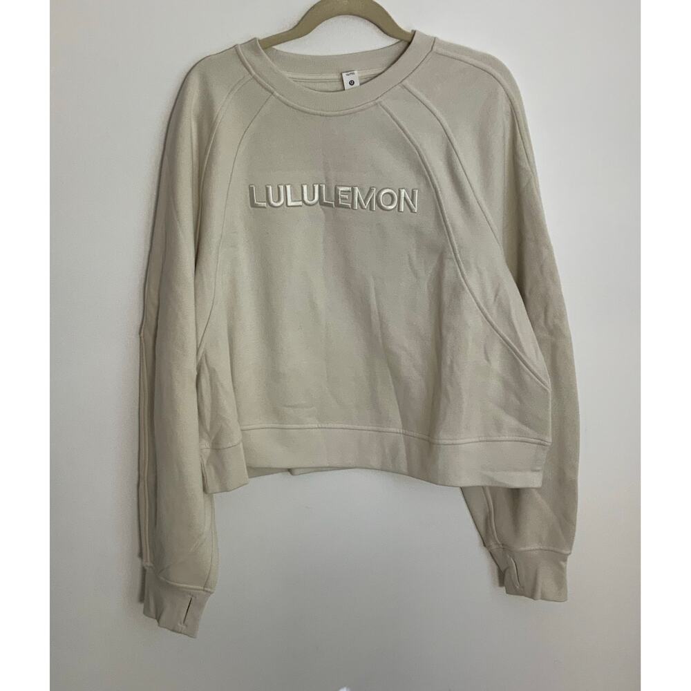 Lululemon scuba Oversized Pullover Bone size xl/xxl